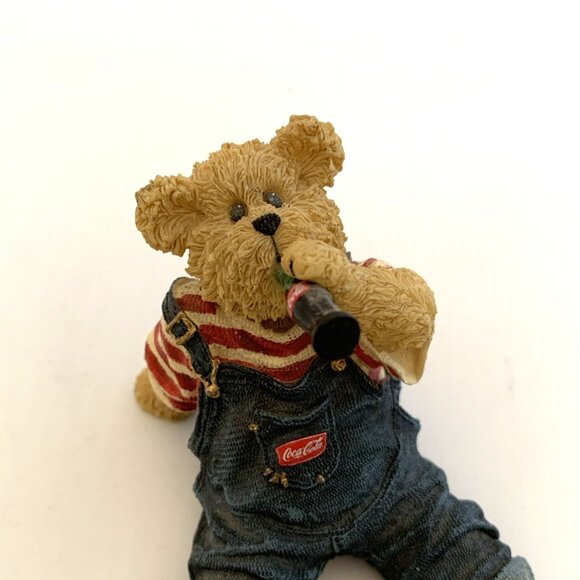 2005 Coca-Cola Boyds Bears Billy Ahhh! Figurine 1st Ed Bearstone Collection Vtg - Picture 3 of 13